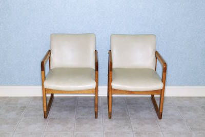 a couple of empty chairs, one for you? 2 chairs
