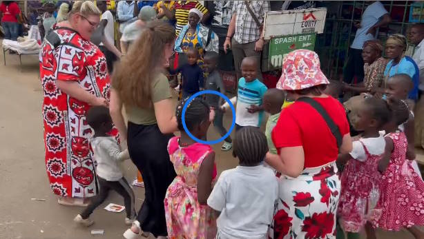 dancing with the children