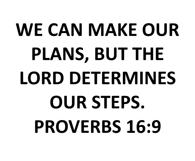 operation hope - we can make our plans, but the lord determines our steps. proverbs 16:9