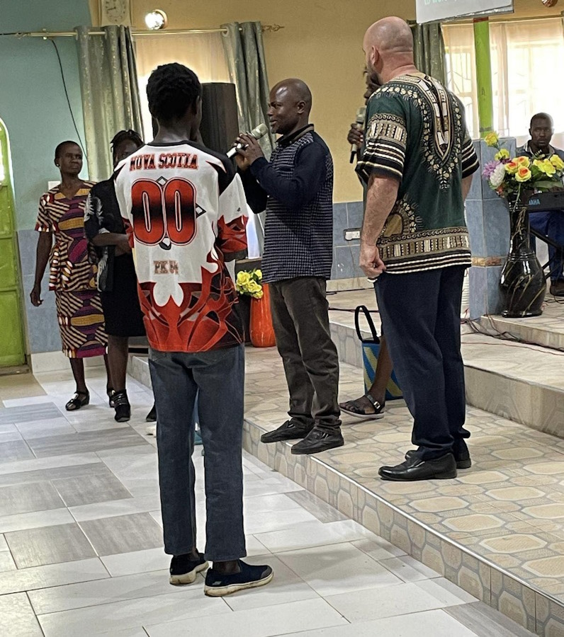 alex gave his life to christ  at word of faith centre kakamega