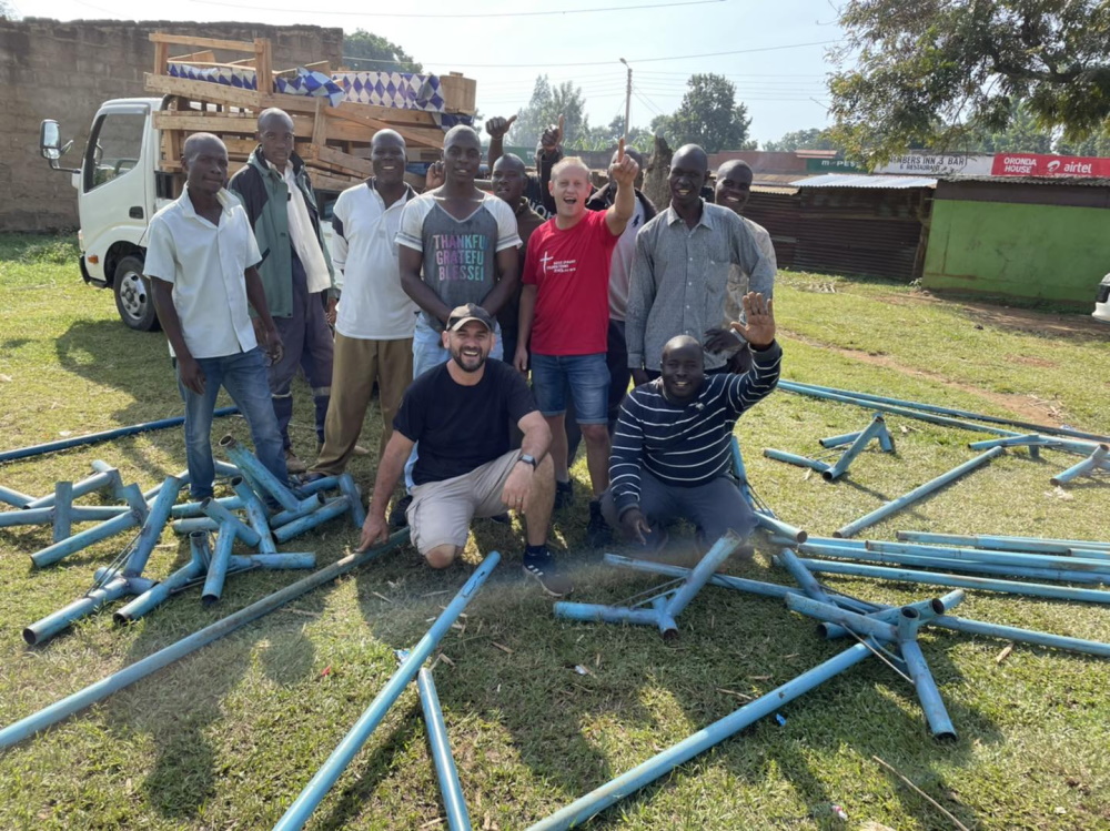 click to see larger image packing up the malaha tent mission tent and moving on