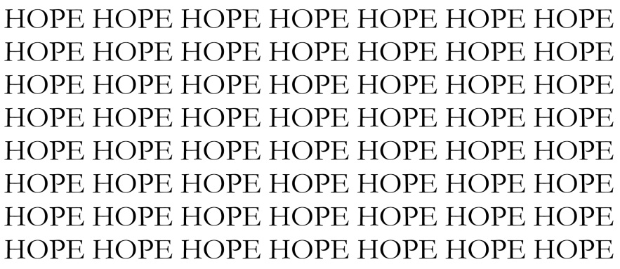 operation hope - hope is coming back feb 2021