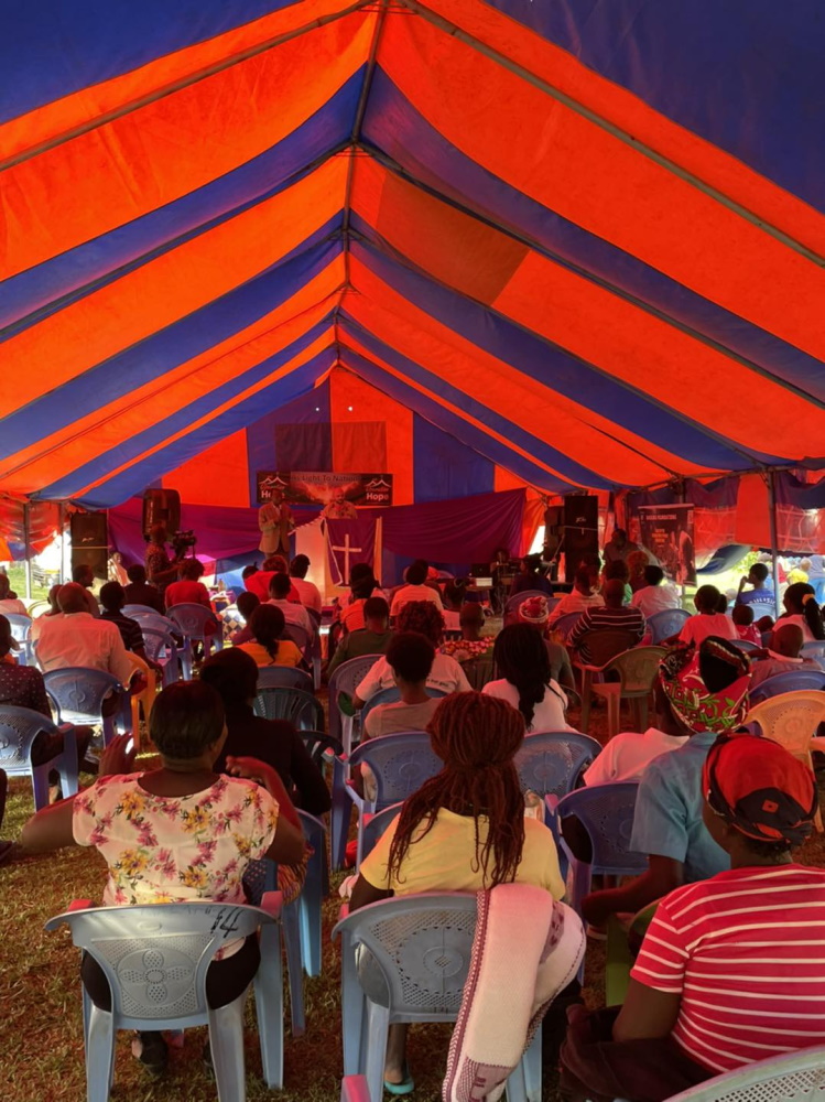 Great response at the gospel tent tonight in malaha