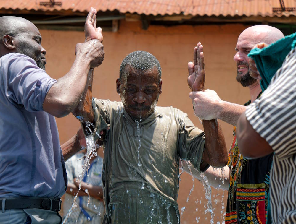 baptism at kakamega prison, kenya
